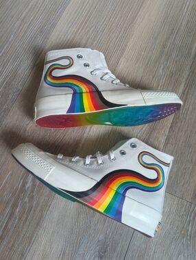 Converse Chuck Taylor All Star high tops sneakers shoes Pride rainbow embroidery